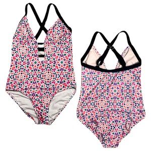 CLEAN WATER One Piece Swimsuit Geometric Neon Medium